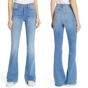 Frame Le High Flared Jeans In Free Bird